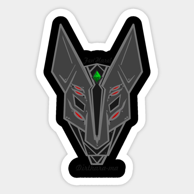 Fen'Harel's Mask Sticker by 1anioh